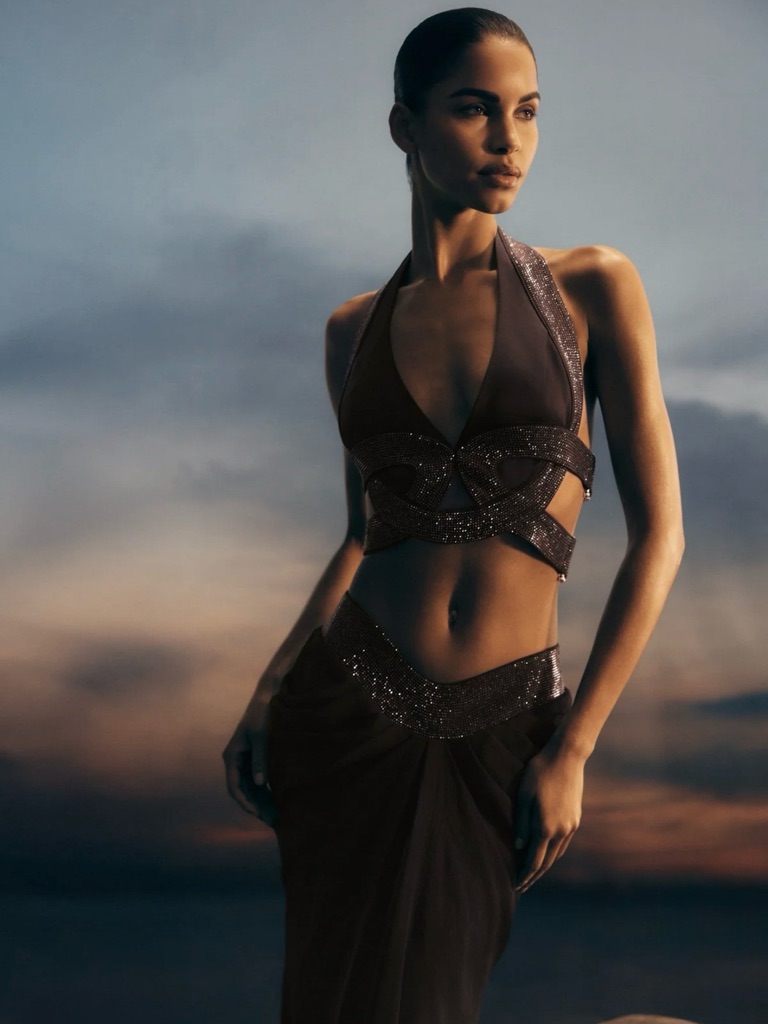 Meshki - Siren Set In Dark Chocolate